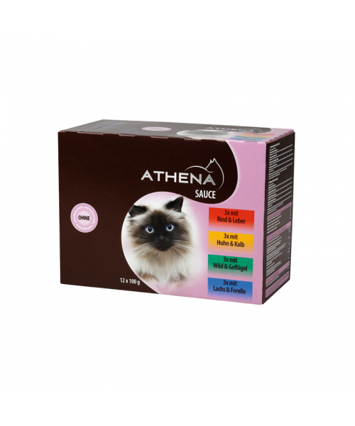 Athena guliašas padaže suaugusioms katėms 12 x 100 g