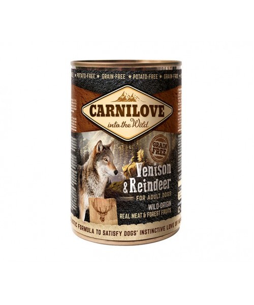 Carni Love Dog Wild Meat Venison& Reindeer 400 g