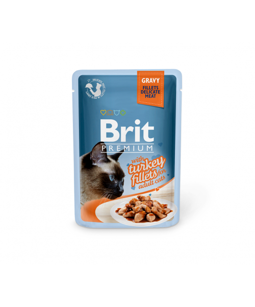 Brit Premium Delicate konservai katėms Turkey in Gravy 85g