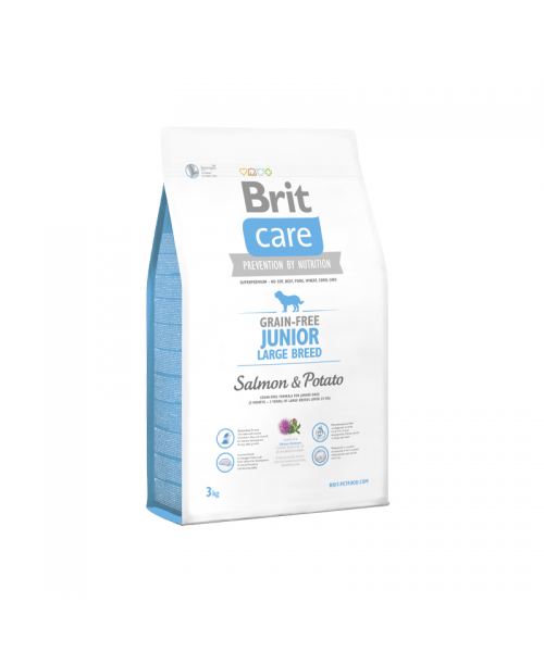 Brit Care Grain-free Junior Large Breed Salmon & Potato 3 kg