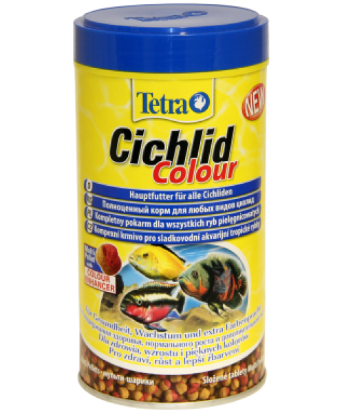 Tetra Cichlid Colour pašaras, 500 ml